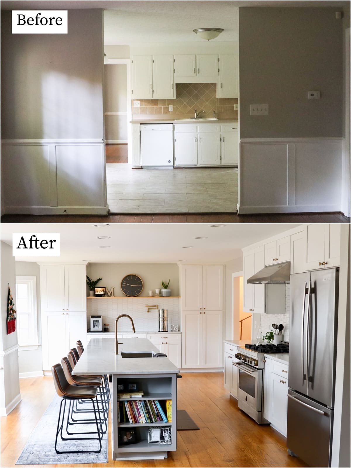 Kitchen Remodel Before and After